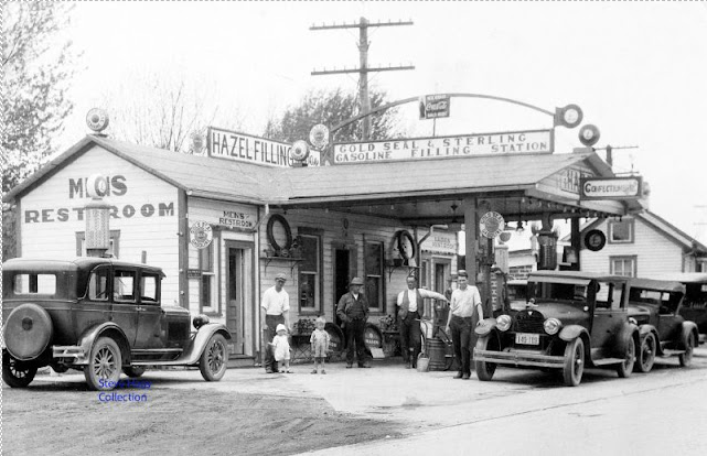 28 Found Photos Show What Service Stations of the US Looked Like in the Early 20th Century_teo